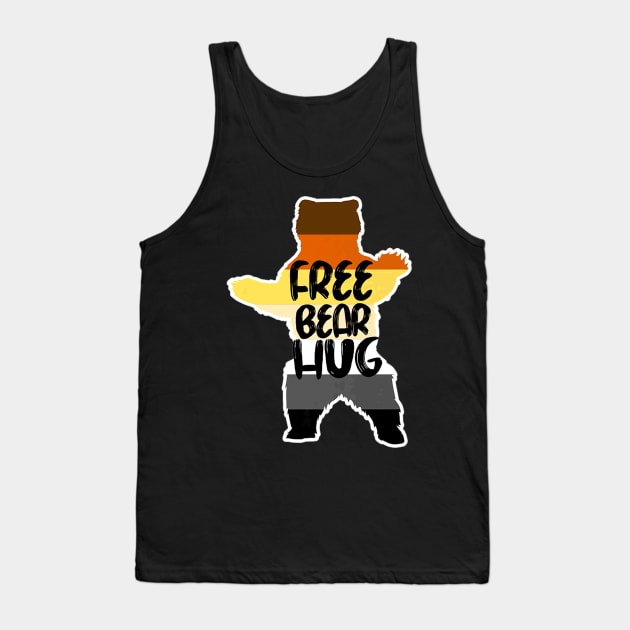 Free Bear Hug LGBT Tank Top by MonkeysMind